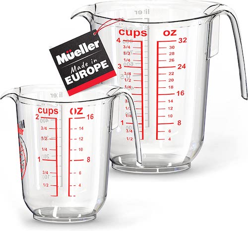Mueller International Clear Measuring Cup Set