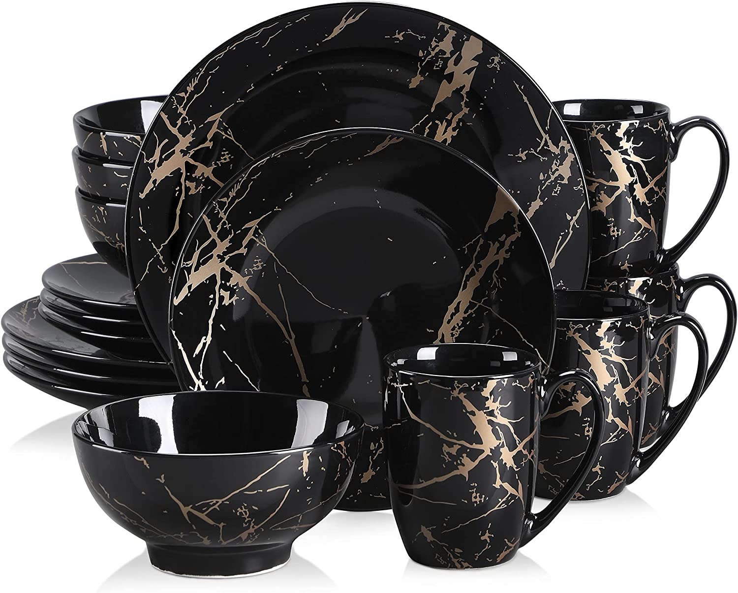 Best 10 Black And Gold Dinnerware Sets One Kitchen Reviews