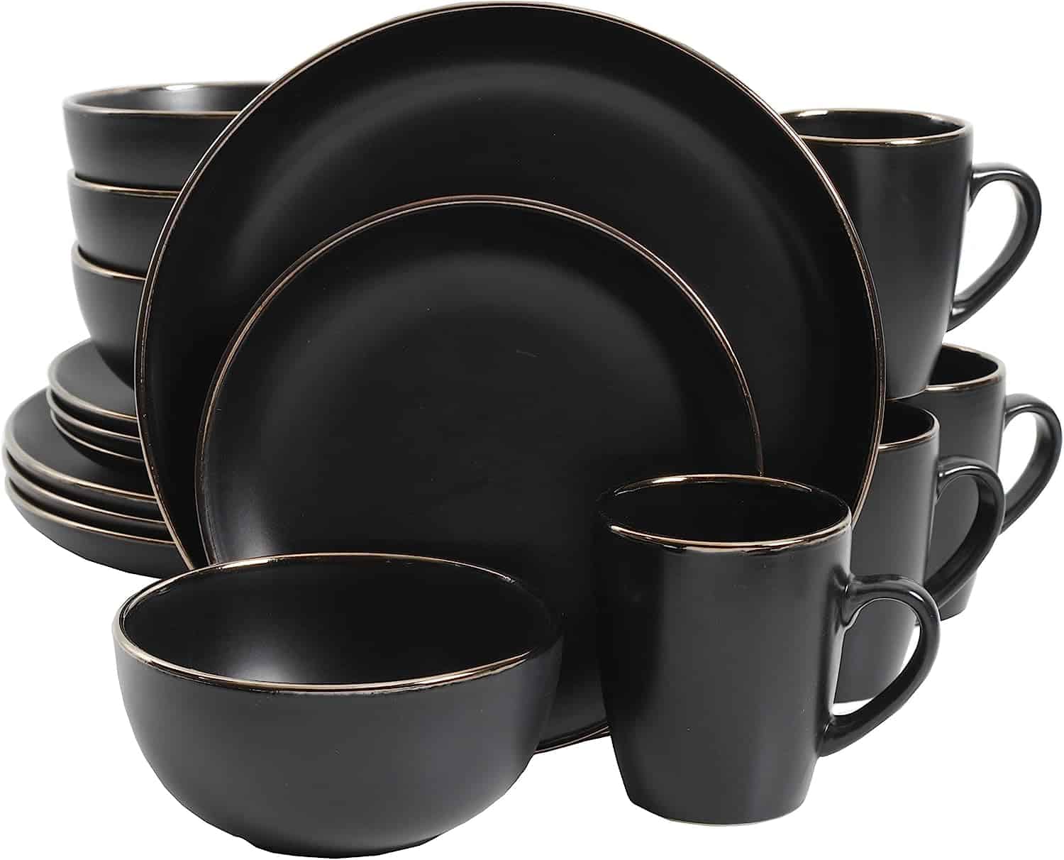 Best 10 Black And Gold Dinnerware Sets One Kitchen Reviews