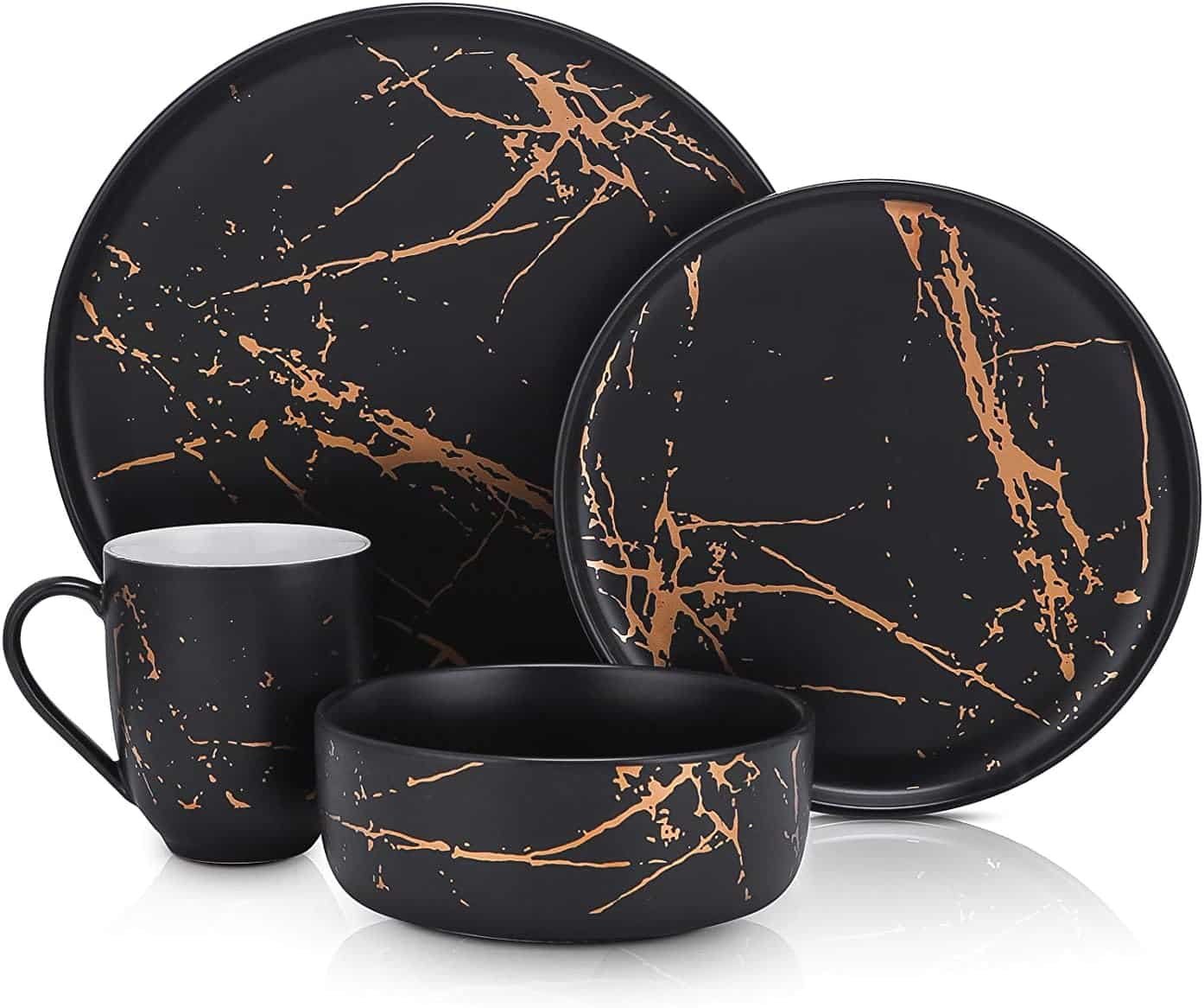 Best 10 Black And Gold Dinnerware Sets One Kitchen Reviews