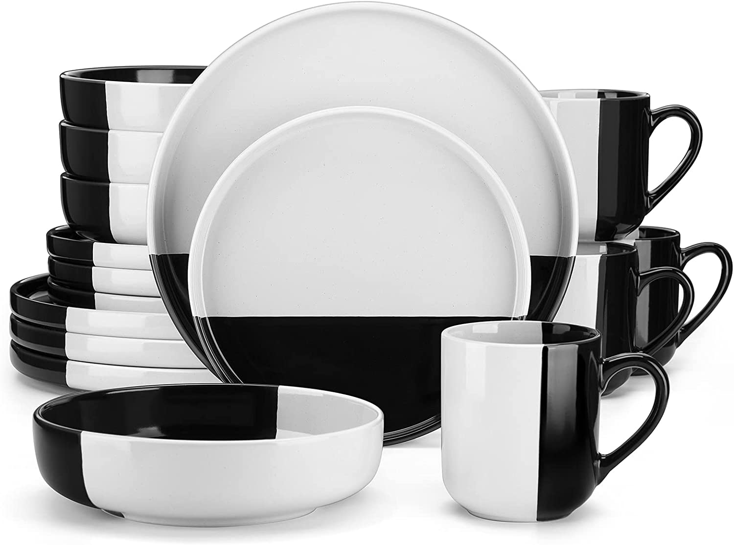 Black And White Dinnerware Set2