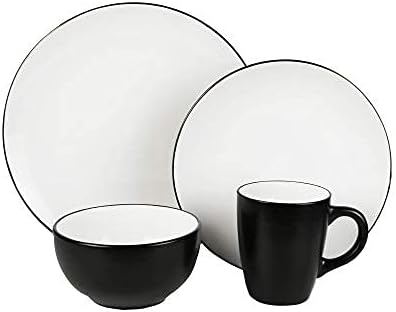 Black And White Dinnerware Set9
