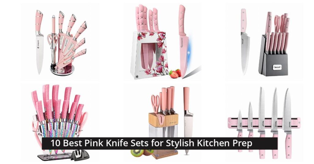 pink knife set