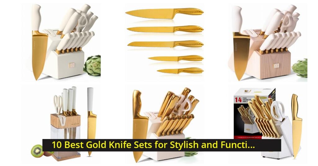Gold knife set