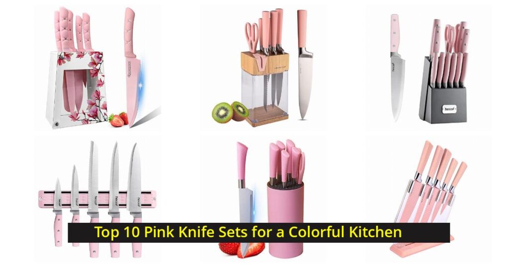 Pink knife set