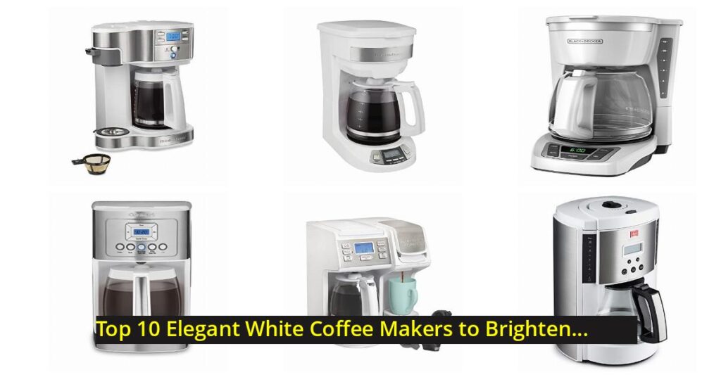 White coffee makers