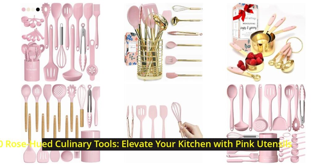 pink cooking utensils