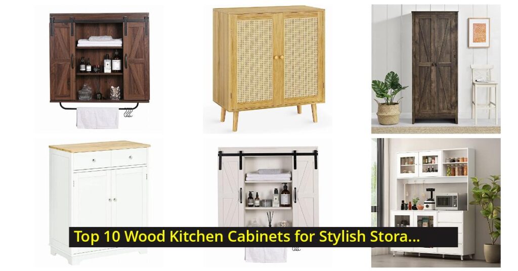 wood kitchen cabinet