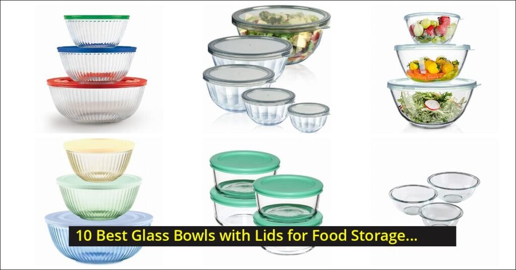 glass bowls with lids Image