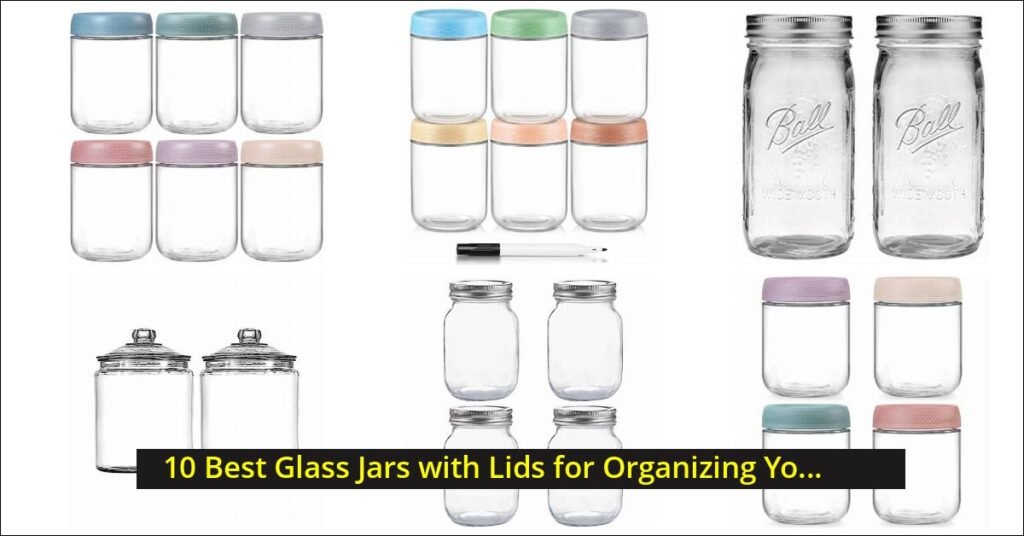 glass jars with lids Image