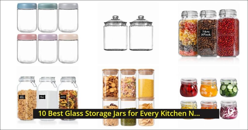 glass storage jars Image