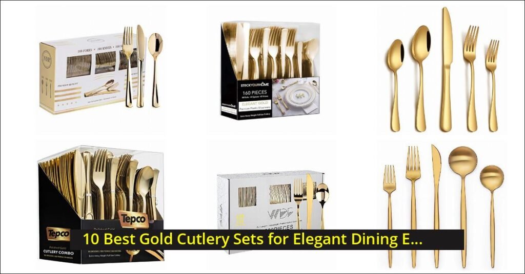gold cutlery Image