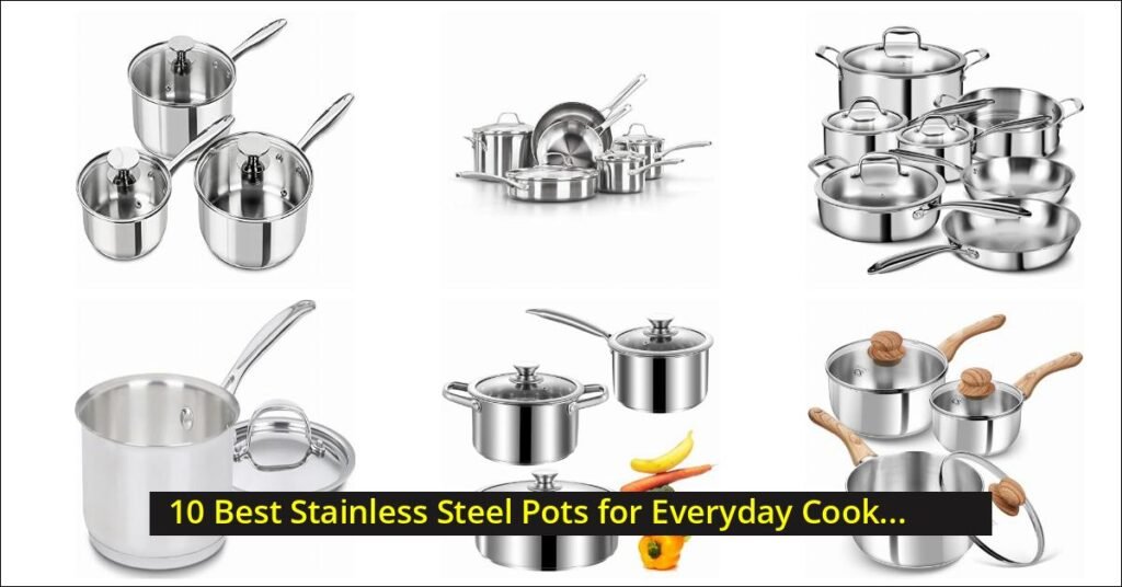 stainless steel pots Image