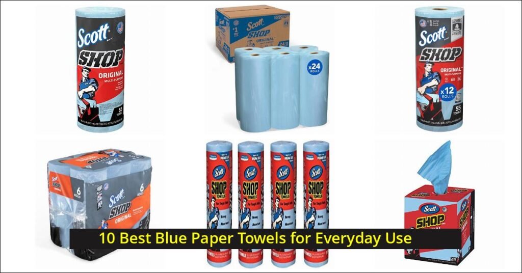 blue paper towels Image
