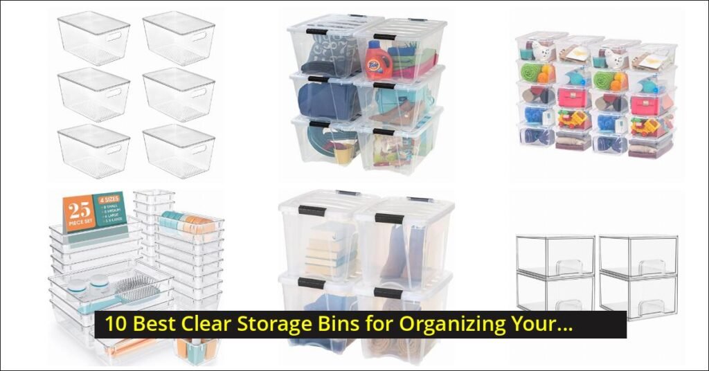 clear storage bins Image