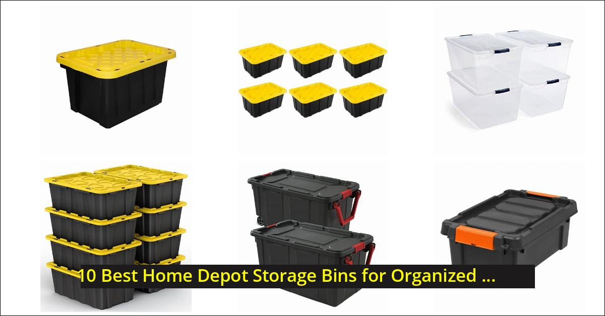 10 Best Home Depot Storage Bins for Organized Spaces - 2025