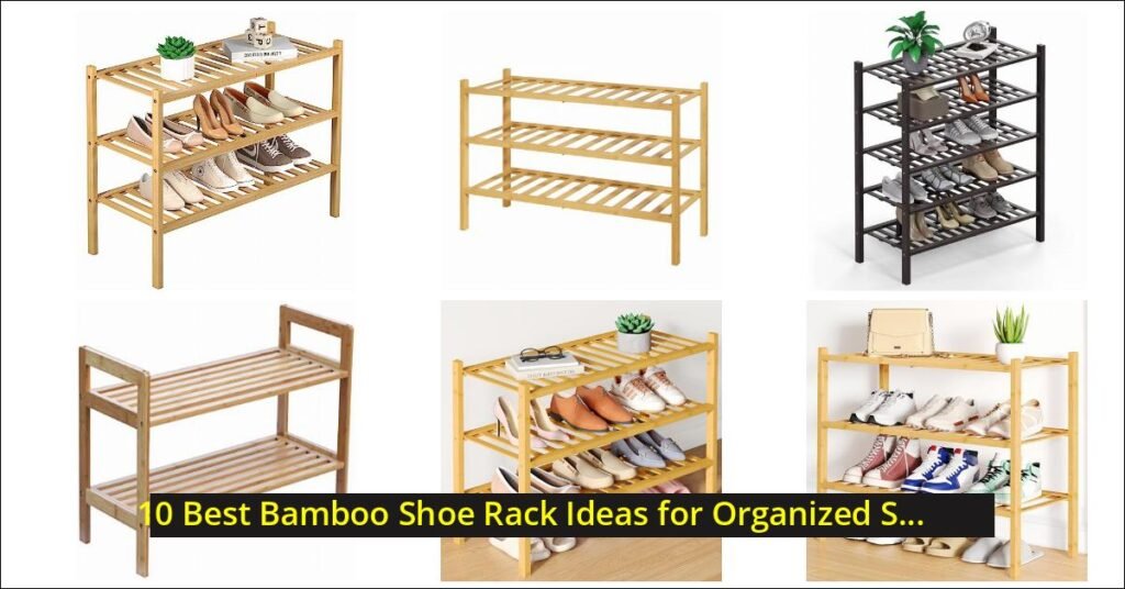 bamboo shoe rack Image